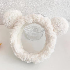 Bear Ear Headband Soft Facial Headband Head Wrap Plush Headband