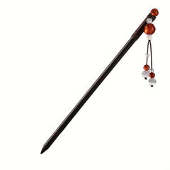 Red Beads Pendant Hair Pin Chinese Style Hair Stick Ponytail Holder