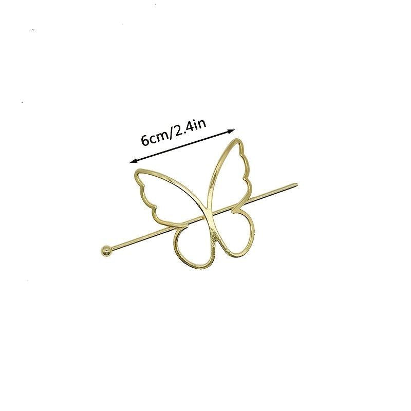 Butterfly Golden Hair Clip Women's Sweet Hair Accessories