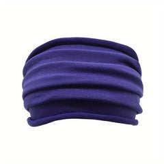 Pleated Hair Ornaments Non slip Elastic Headband Stretchy Yoga Sport