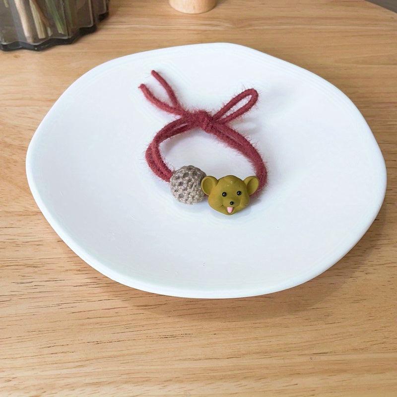 Bear Hair Tie Style Hair Ring Head Rope High Elasticity Hair Leather Band