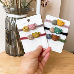 Bear Hair Tie Style Hair Ring Head Rope High Elasticity Hair Leather Band