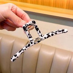 Leopard Print Hair Claw Large Hair Clip
