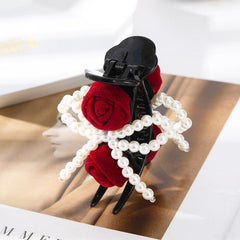 Girls Casual Curls Hair Clips Flower Fur Ball Claw Clip Makeup Tools