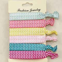 6pcs Ribbon Hair Tie No Crease Ponytail Holder Hair Accessories