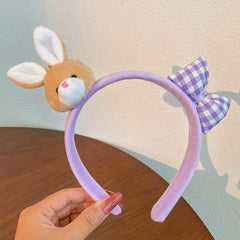 Cartoon Rabbit Headband Bowknot Hair Accessories for Girls