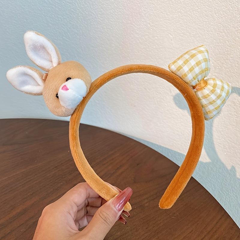 Cartoon Rabbit Headband Bowknot Hair Accessories for Girls