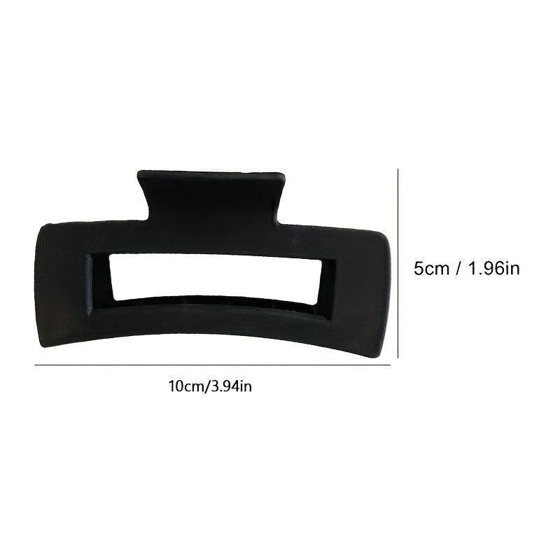 4pcs Square Hair Claw Clips for Thick Hair, Matte Finish Non-slip Accessories