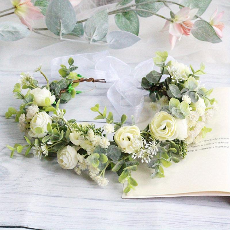 Flower Hair Wreath Garland Crown Headdress Wedding Accessories