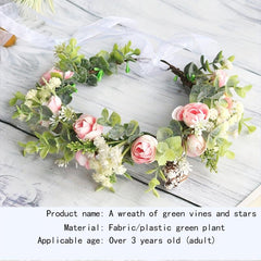 Flower Hair Wreath Garland Crown Headdress Wedding Accessories