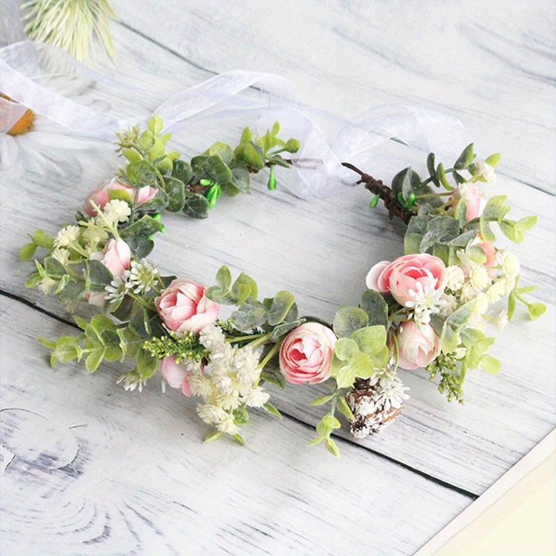 Flower Hair Wreath Garland Crown Headdress Wedding Accessories