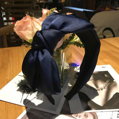 Big Bow Knot Headband Wide Side Hair Hoop For Women Girls