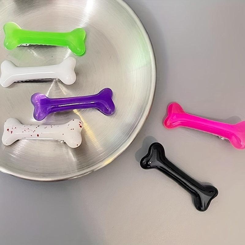3pcs Bone Shape Hair Clip Sweet Hair Accessories Hair Ornament Side Clip