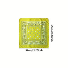 Boho Style Bandana Headband Hip Hop Square Scarf For Women Hair Accessories