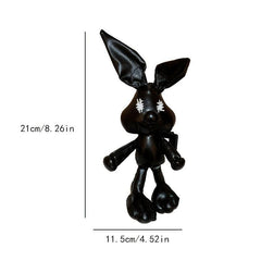 Leather Rabbit Hair Claw Clip Punk Y2K Grip Hair Jaw Clip