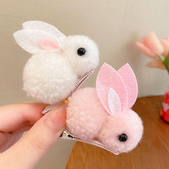 Rabbit Hair Clip for Kids Side Clip Bangs Hair Accessory
