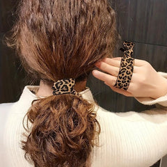 Leopard Hair Tie Rainbow Hair Rope Pride Month Hair Accessories