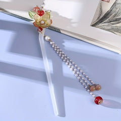 Beaded Hairpin with Tassel, Women's Hair Accessories