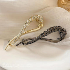 Snake Shape Hair Clip Rhinestone Buckle Hair Accessories