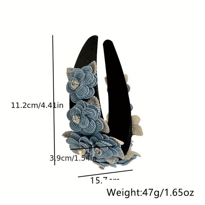 Flower Leaf Headband Wide Headdress Hair Band For Girls
