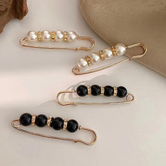 5pcs Faux Pearl Waist Pin Skirt Jeans Non-slip DIY Clothing Accessory
