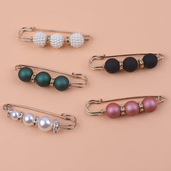 5pcs Faux Pearl Waist Pin Skirt Jeans Non-slip DIY Clothing Accessory