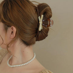 Acetate Bowknot Hair Claw Ponytail Holder Hair Accessories