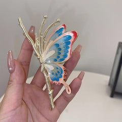 Vintage Butterfly Hair Claw Clip Non Slip Strong Hold Grip