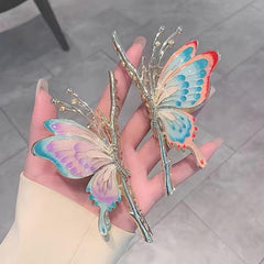 Vintage Butterfly Hair Claw Clip Non Slip Strong Hold Grip