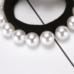 Faux Pearl Hair Tie Elastic Hair Rope Sweet Bracelet Hair Accessories