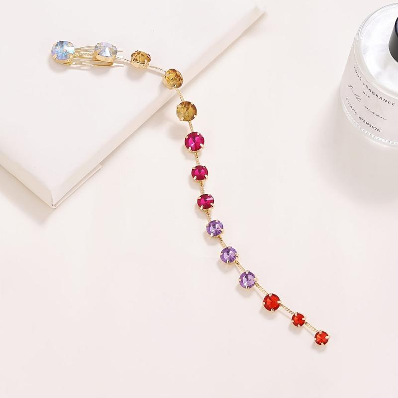 Boho Tassel Rhinestone Headdress Hair Chain Headband