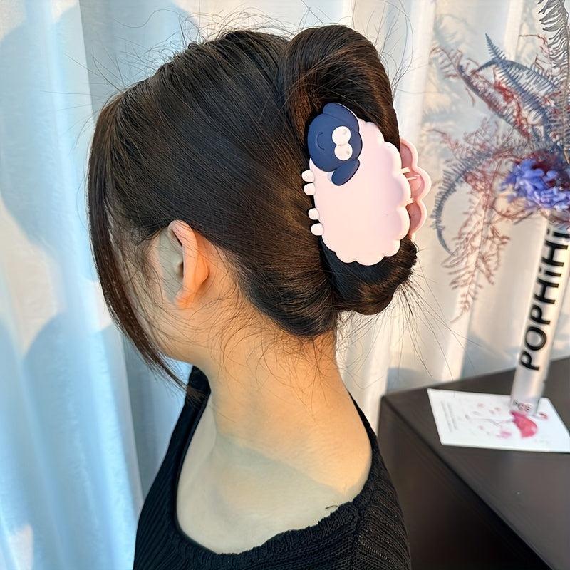 Sheep Shape Hair Claw Cartoon Acrylic Lamb Non slip Shark Claw Hair Accessories