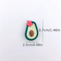 35pcs Strawberry Ice Cream Shoe Charm Resin Clogs DIY Accessories