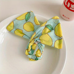 Fruit Pattern Headband Bun Maker Elastic Hair Accessories