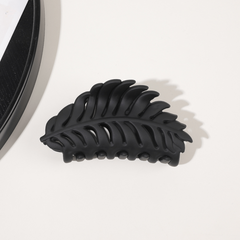 Colorful Frosted Leaves Hair Clip for Women Hollow Leaf Hair Claw