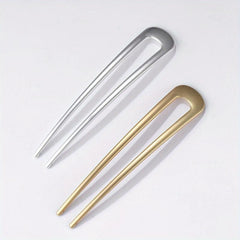 2PCS Vintage U Shaped Hair Pins French Chignon Hair Stick for Women