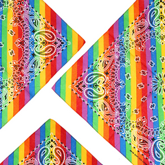 Rainbow Headscarf Pride Month Colorful Headband LGBT