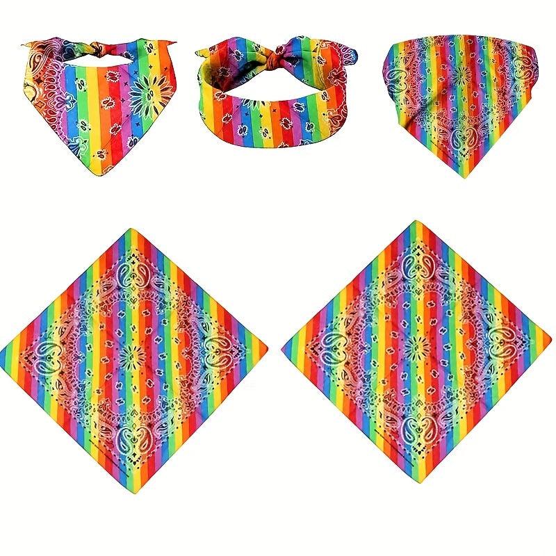 Rainbow Headscarf Pride Month Colorful Headband LGBT