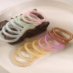Spiral Hair Ring Hair Rope No Hurt To Hair Head Rope Girls