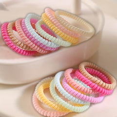 Spiral Hair Ring Hair Rope No Hurt To Hair Head Rope Girls