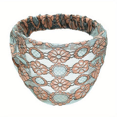 Wide Brim Lace Flower Headband for Women Girls