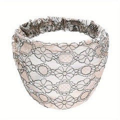 Wide Brim Lace Flower Headband for Women Girls