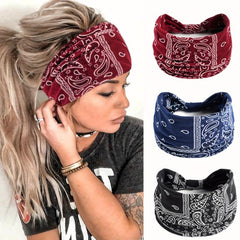 Leopard Print Paisley Pattern Headband Seamless Sports Headband