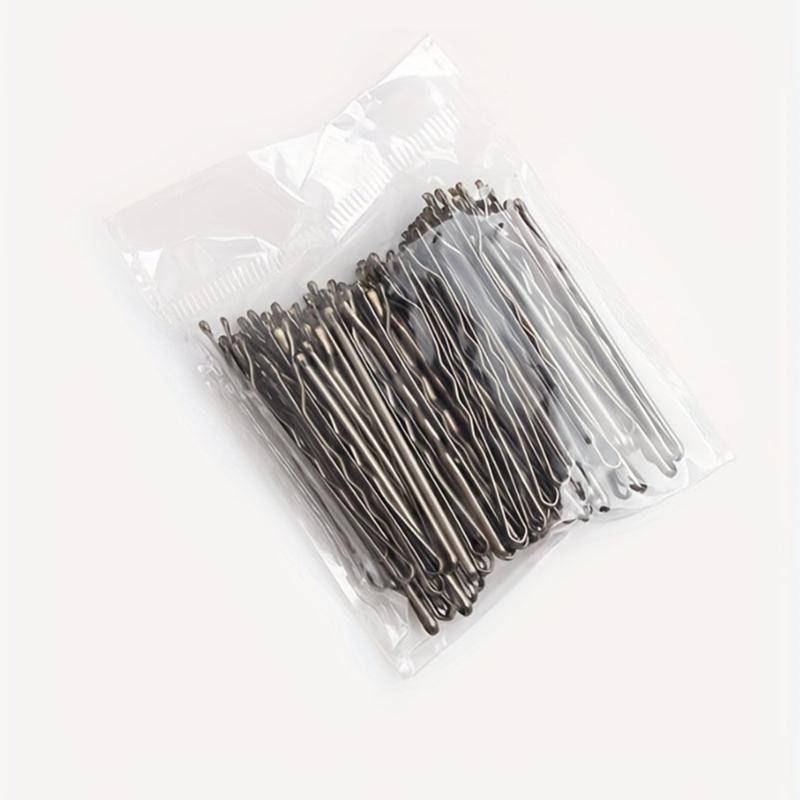 50pcs Silvery Long Bobby Pins for Thick Hair