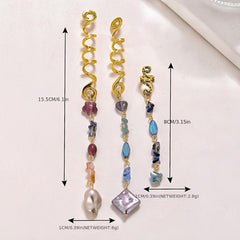 Crystal Tassels Hair Ring Jewelry Braids Pendant Dreadlock Accessories