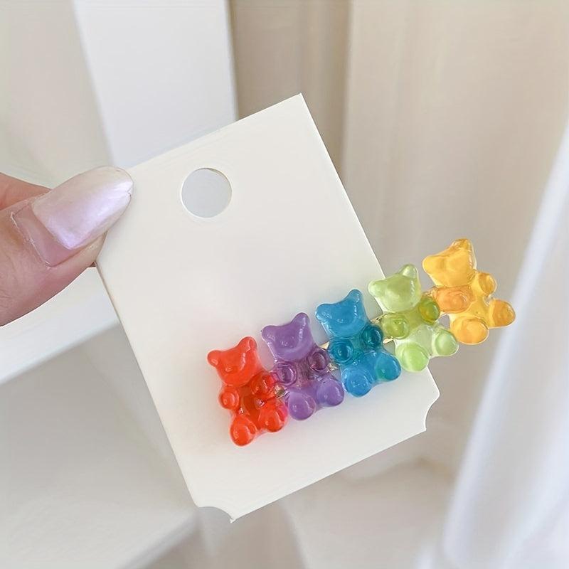 3pcs Little Bear Duck Billed Hair Clip Set Sweet Girls Hair Accessories