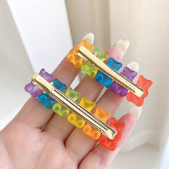 3pcs Little Bear Duck Billed Hair Clip Set Sweet Girls Hair Accessories