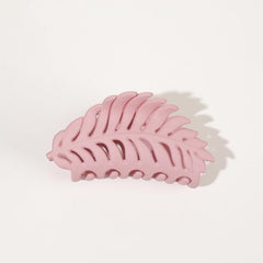 Leaf Shape Frosted Hair Claw Back Head Hair Clip