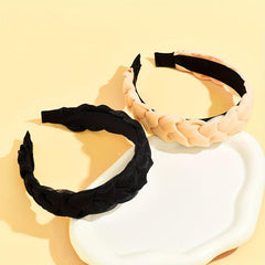 2pcs Braided Net Yarn Head Band Hair Accessories