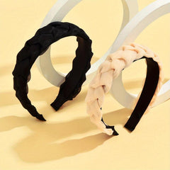 2pcs Braided Net Yarn Head Band Hair Accessories